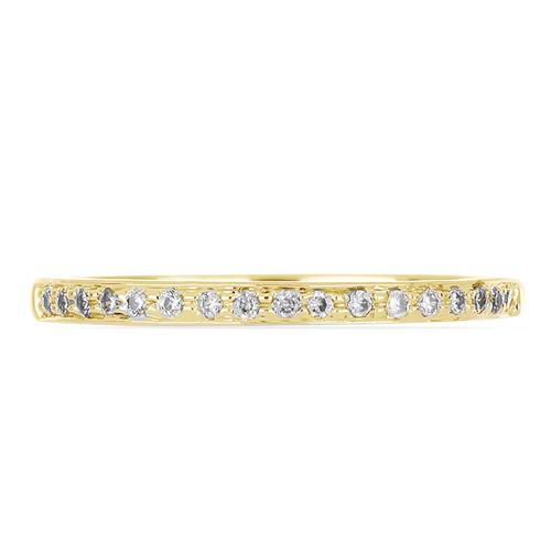 BUY NATURAL WHITE DIAMOND GEMSTONE  14K GOLD CLASSIC RING